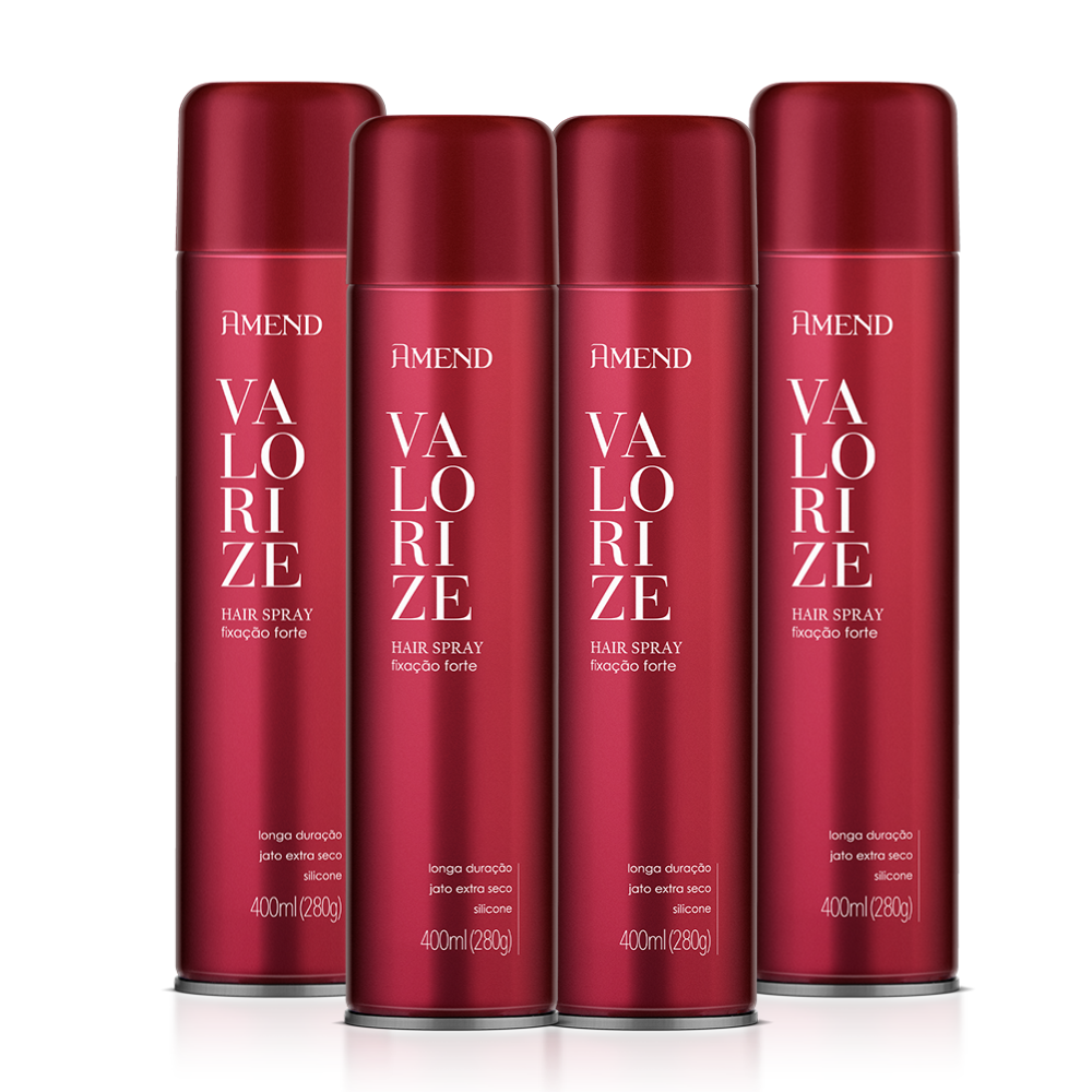Kit Hair Spray Amend Valorize forte 400ML | 4 produtos